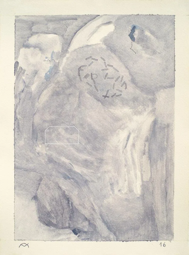 Untitled (270-18a), Fala Mariam, 2016, Acrylic on paper