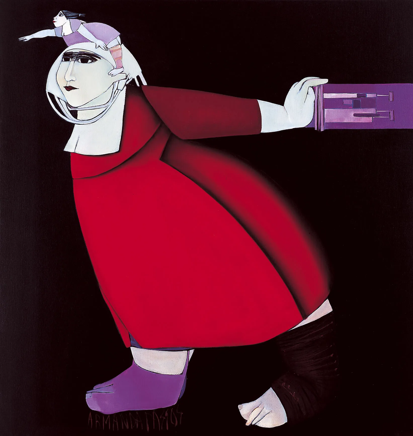 Untitled #5, Armanda Passos, 2003, Oil on canvas
