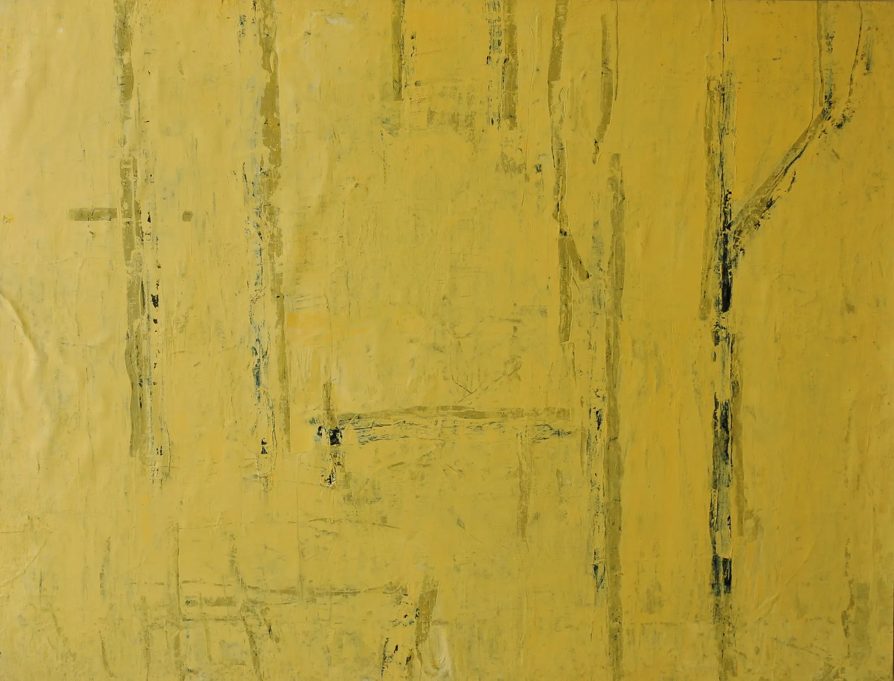 Paysage diurne, Jean Pierre Porcher, 2014, Painting on paper on aluminium