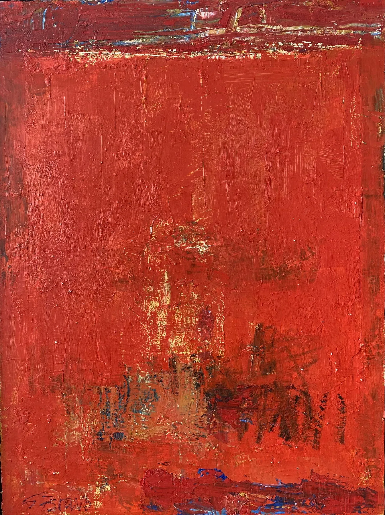 Untitled (249-05), González Bravo, 2022, Oil on cardboard