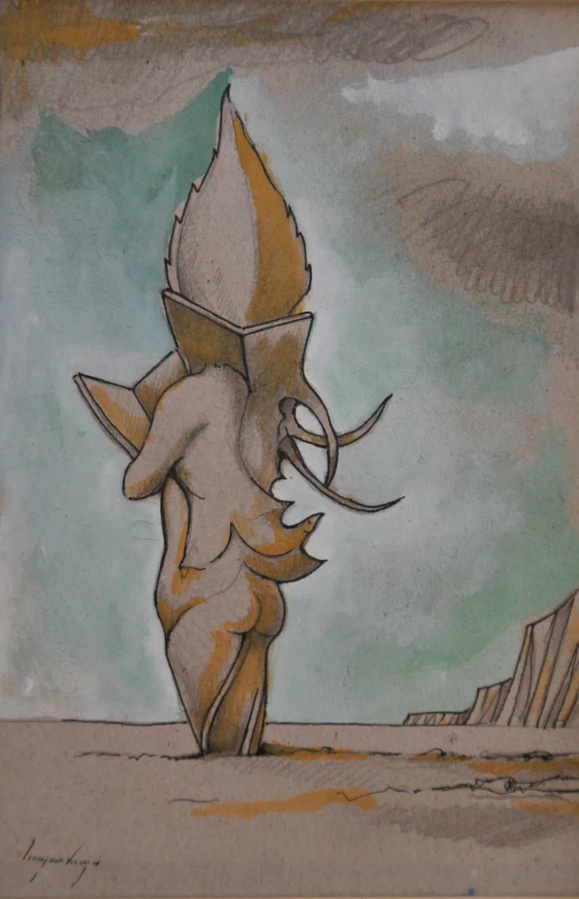 Do meu Álbum de Memórias diárias, Cruzeiro Seixas, 1987, Mixed media on paper