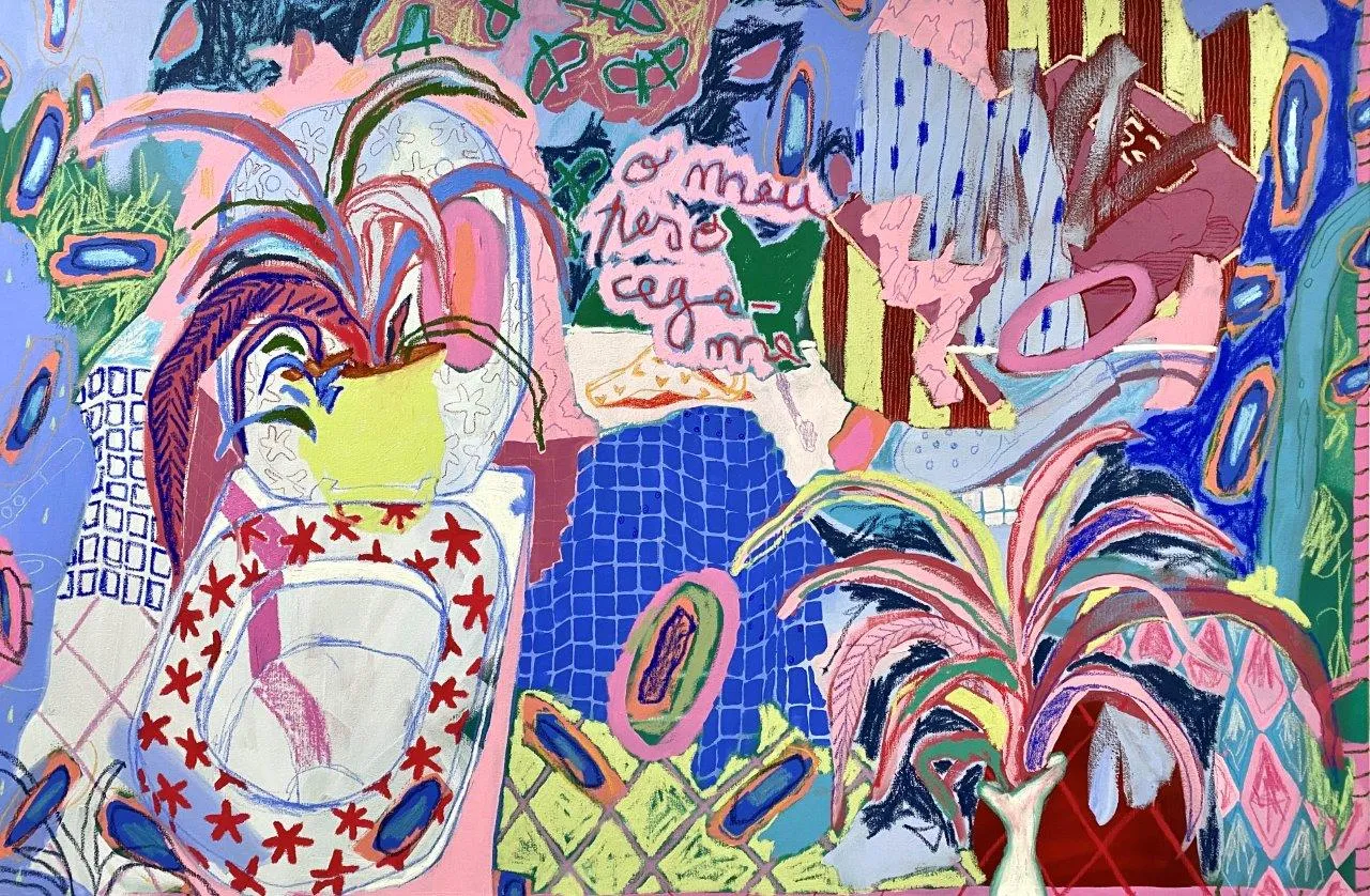 Detox, Ana Malta, 2023, Mixed media on canvas