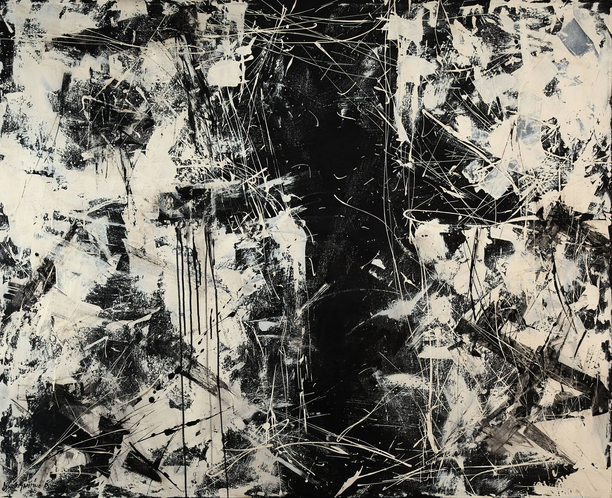 Untitled (292-16), Nuno Santiago, 2025, Mixed media on canvas
