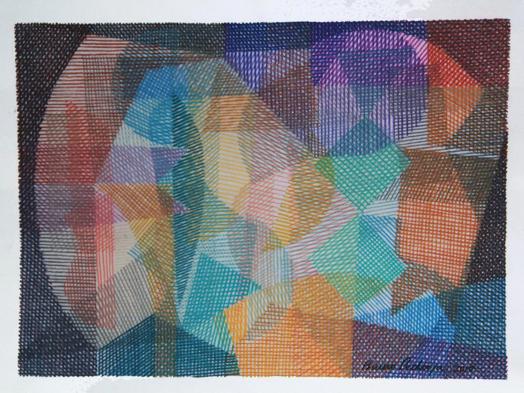 Caminhos do Passado, Bruno Pedrosa, 2010, Pastel on paper