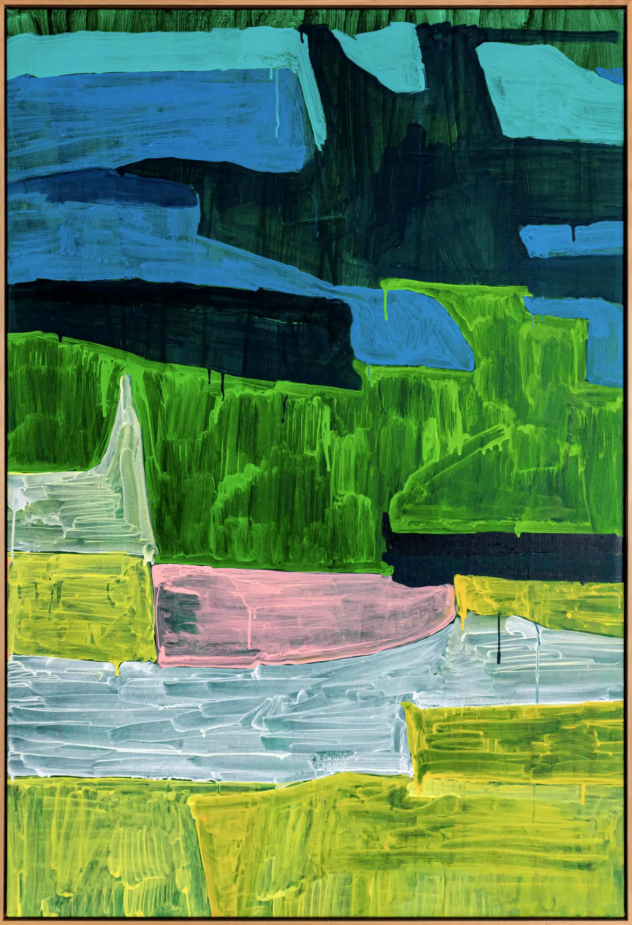I'm going to sleep, maybe the answer will come in a dream, Maísa Champalimaud, 2026, Mixed media on canvas
