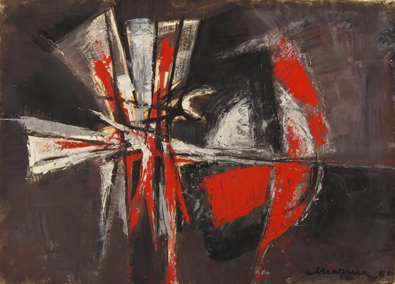 Untitled (173-090), António Charrua, 1960, Oil on paper