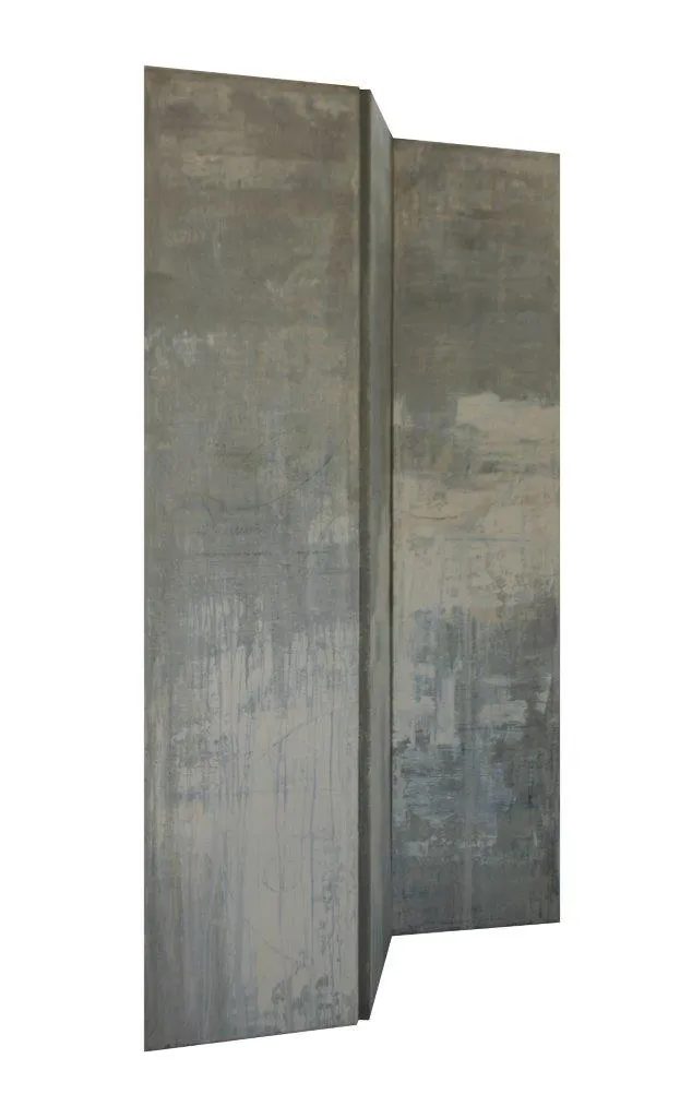 Paysage au Japon, Jean Pierre Porcher, 2012, Folding screen (painting on canvas)
