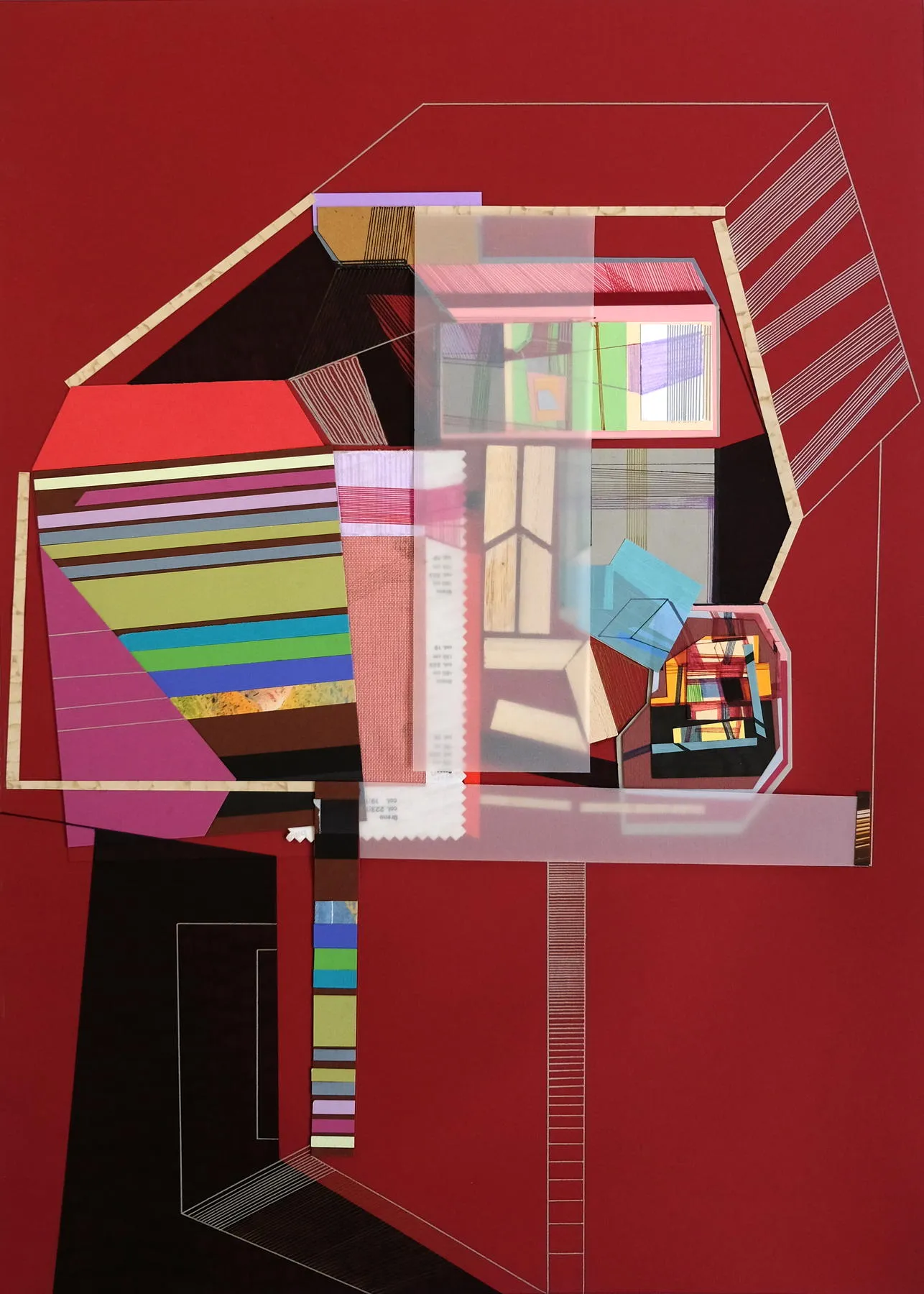 Heavy drawing #60, Ana Pais Oliveira, 2018, Mixed media on card