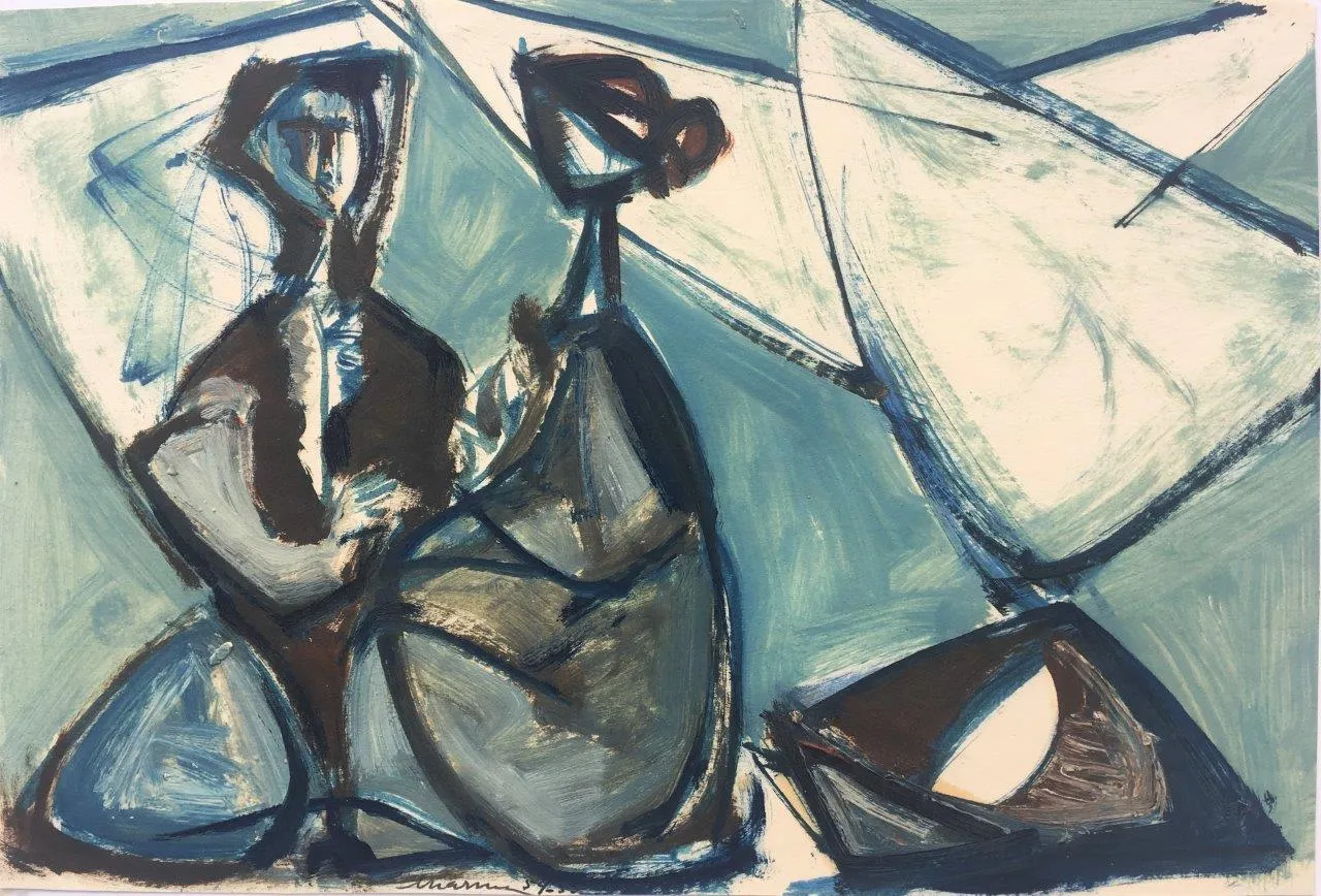 Untitled (173-593), António Charrua, Oil on paper