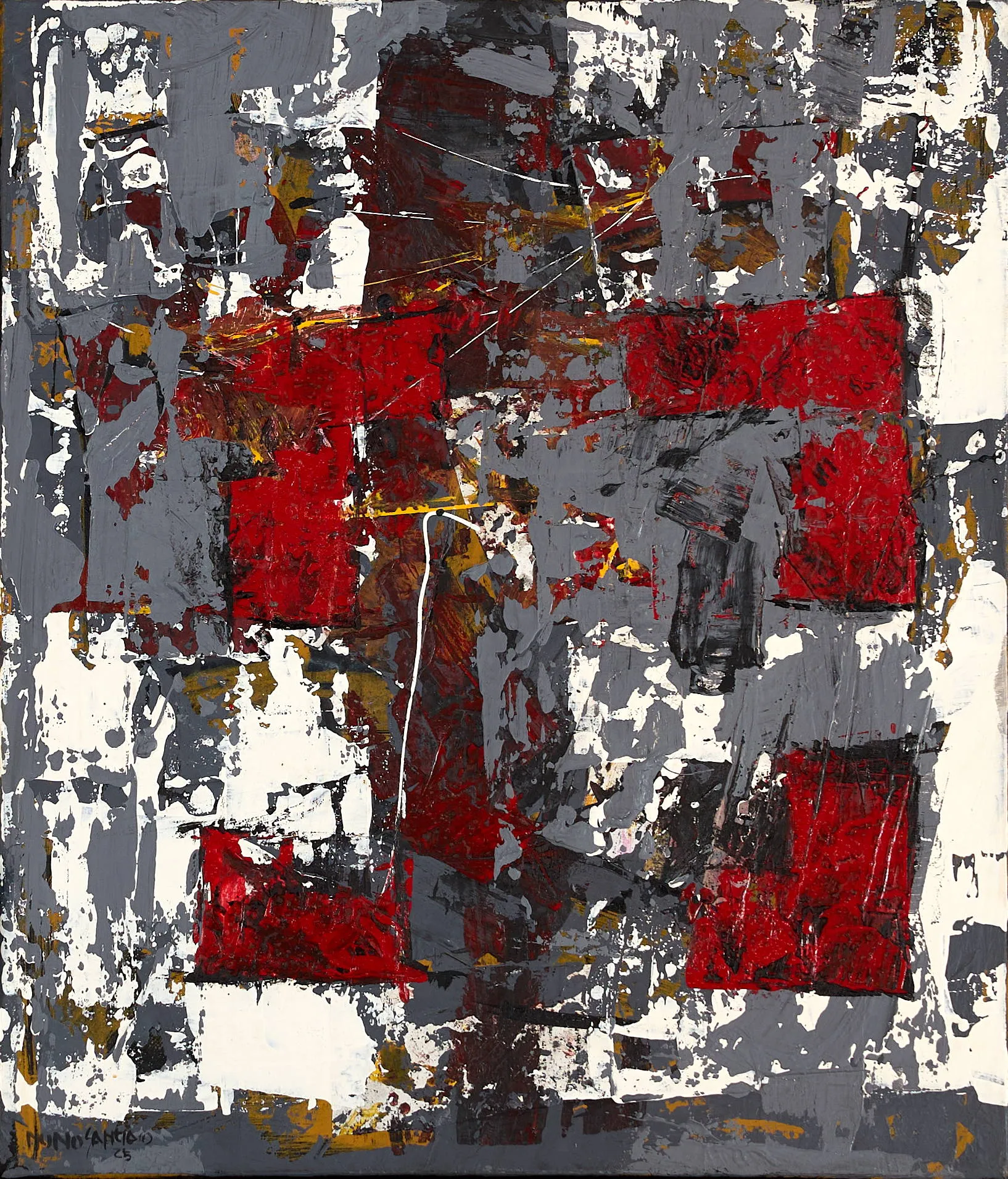 Untitled (292-04), Nuno Santiago, 2025, Mixed media on canvas