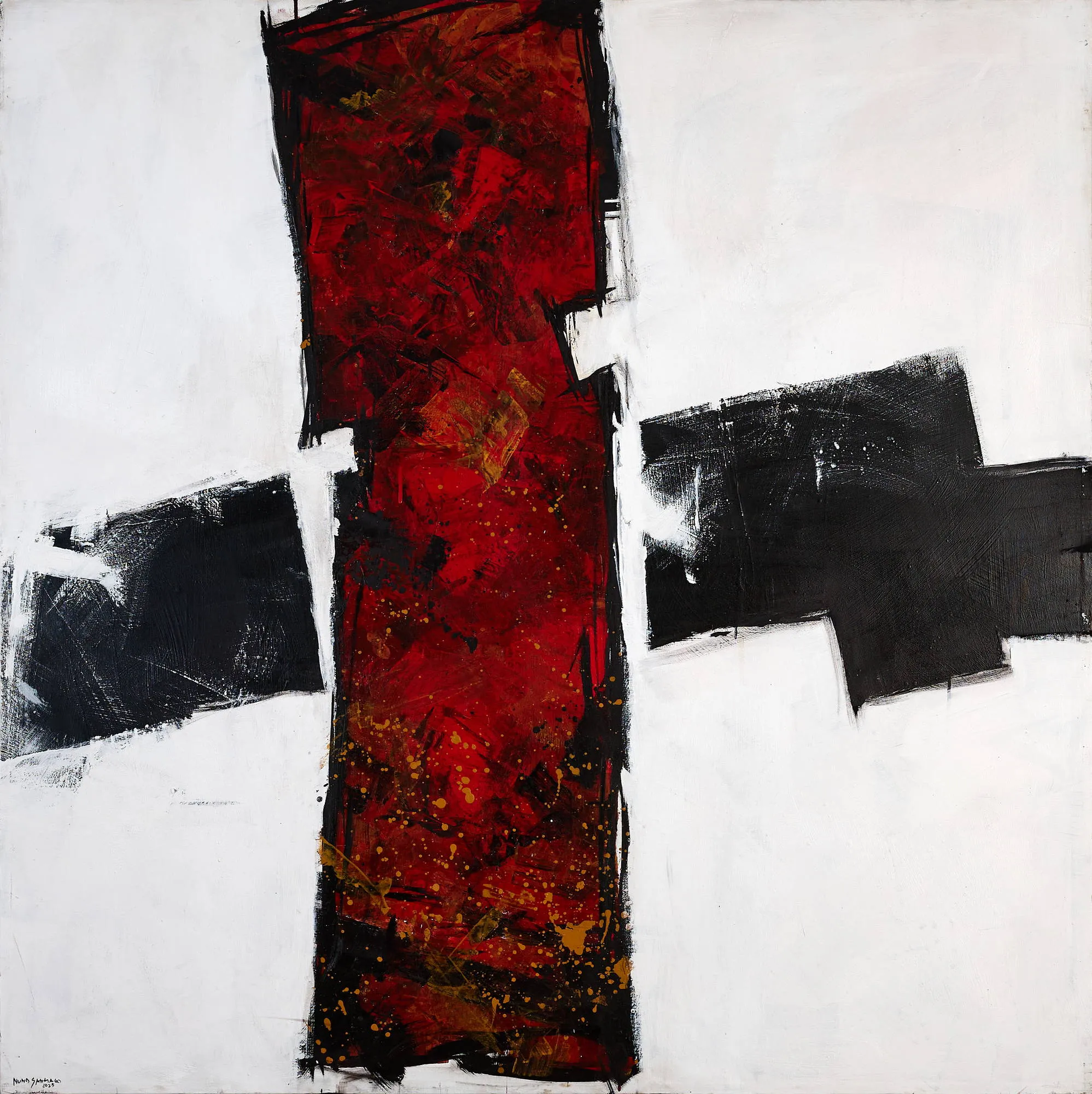Untitled (292-18), Nuno Santiago, 2025, Mixed media on canvas