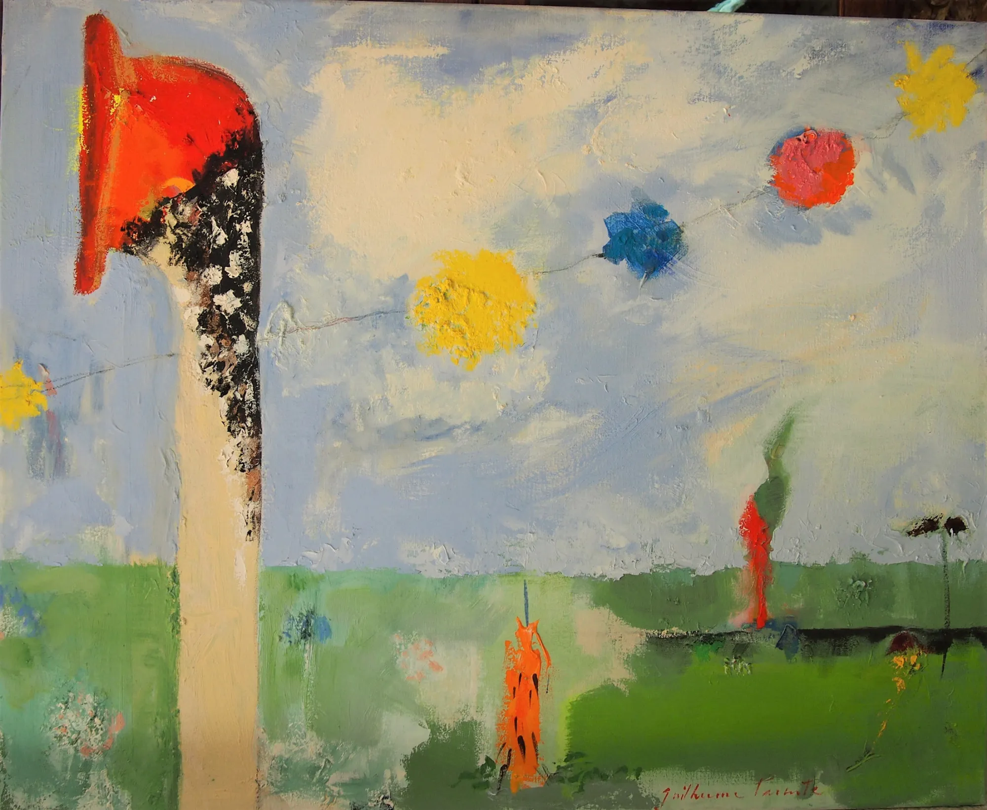 No teu Jardim, Guilherme Parente, Mixed media on canvas