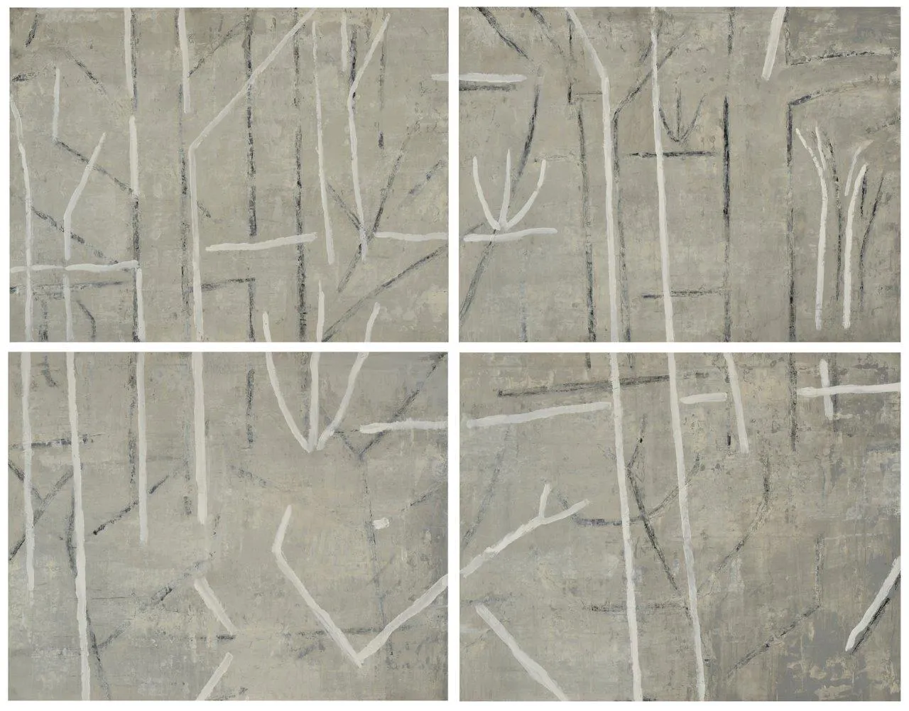 Jardin Diurne, Jean Pierre Porcher, 2014, Painting on paper on aluminium