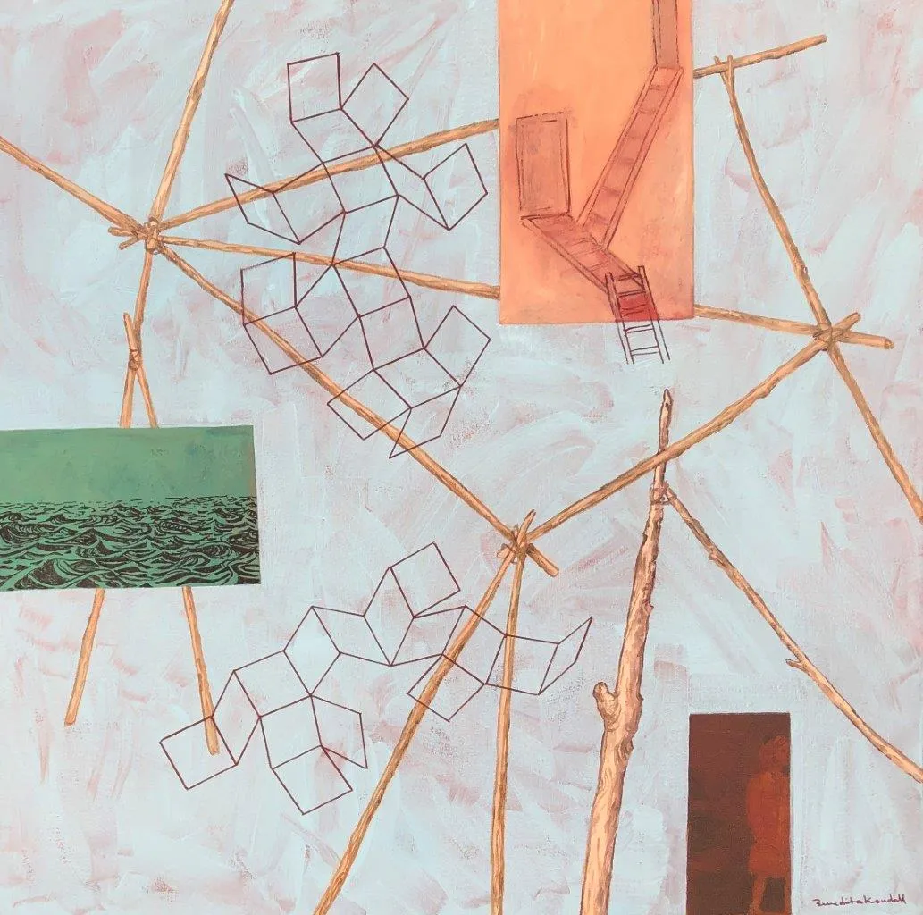 Escolhas, Benedita Kendall, 2024, Acrylic on canvas