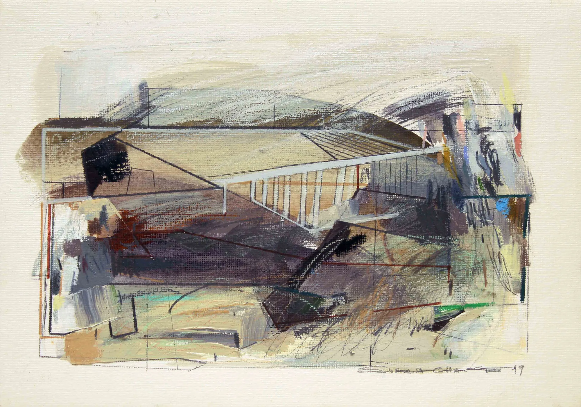 Analog-digital #04, Susana Chasse, 2019, Mixed media on paper mounted on canvas