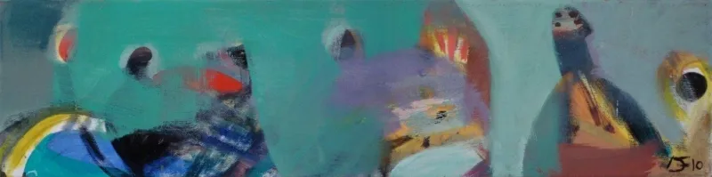 Echo friendly, Deolinda Fonseca, 2009, Oil on canvas