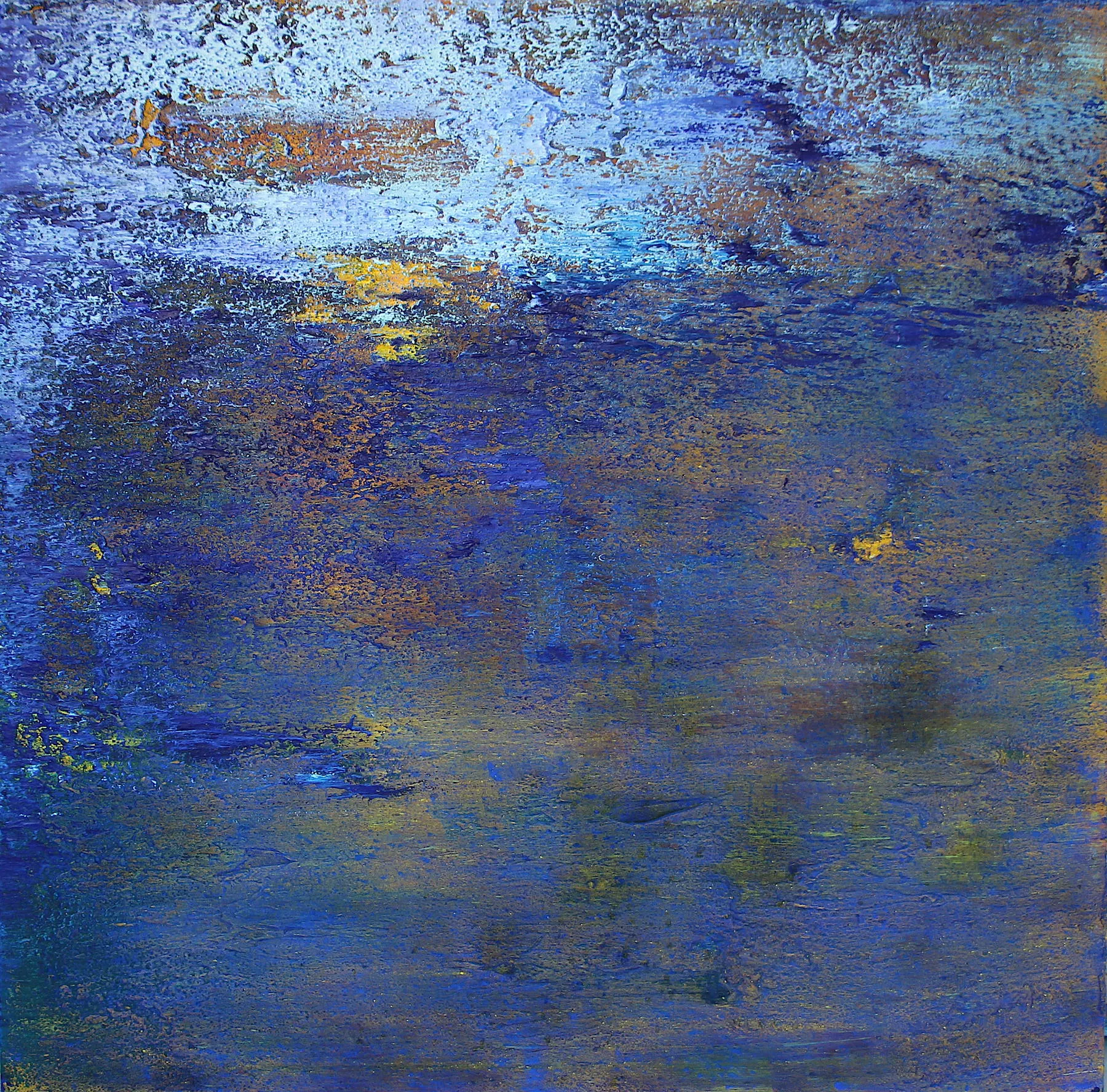 Visões Marítimas à noite, Alberto Reguera, 2019, Mixed media on canvas