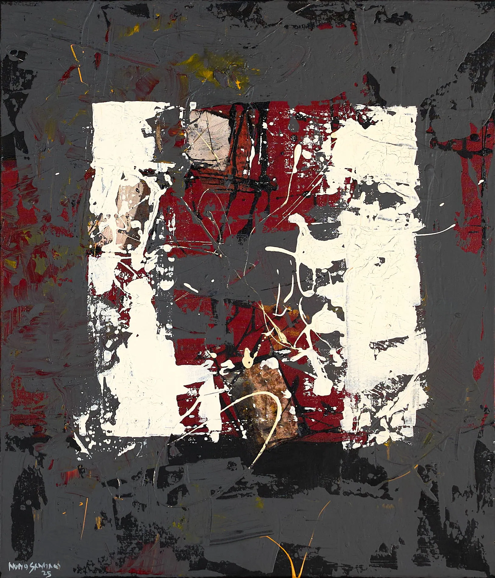 Untitled (292-05), Nuno Santiago, 2025, Mixed media on canvas