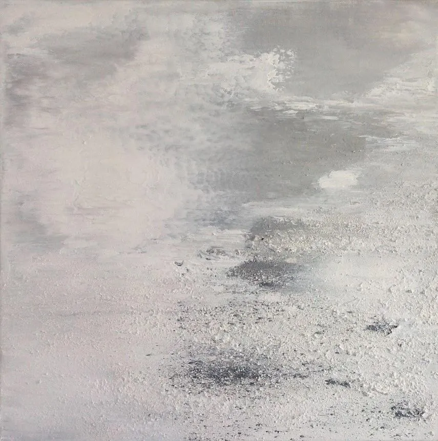 Cumulonimbus entre Céus de Prata, Alberto Reguera, 2017, Mixed media on canvas