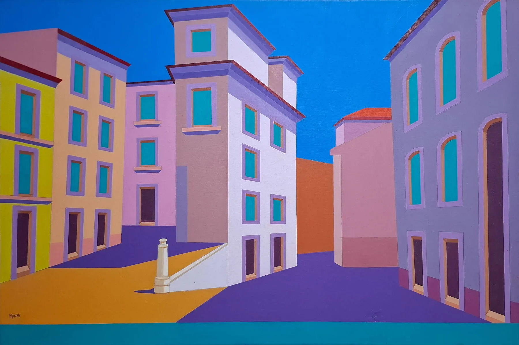 Alfama IV, MAN, 2019, Acrylic on canvas