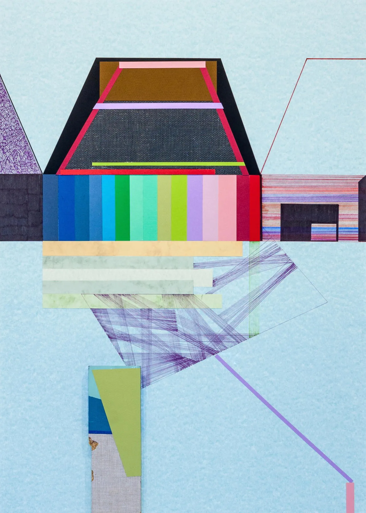 Heavy drawing #31, Ana Pais Oliveira, 2017, Mixed media on card