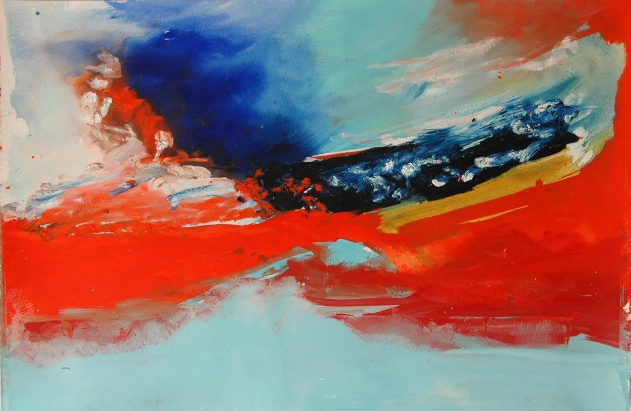 Película de Fósforo #5, Ana Sério, 2015, Oil and pastel on paper