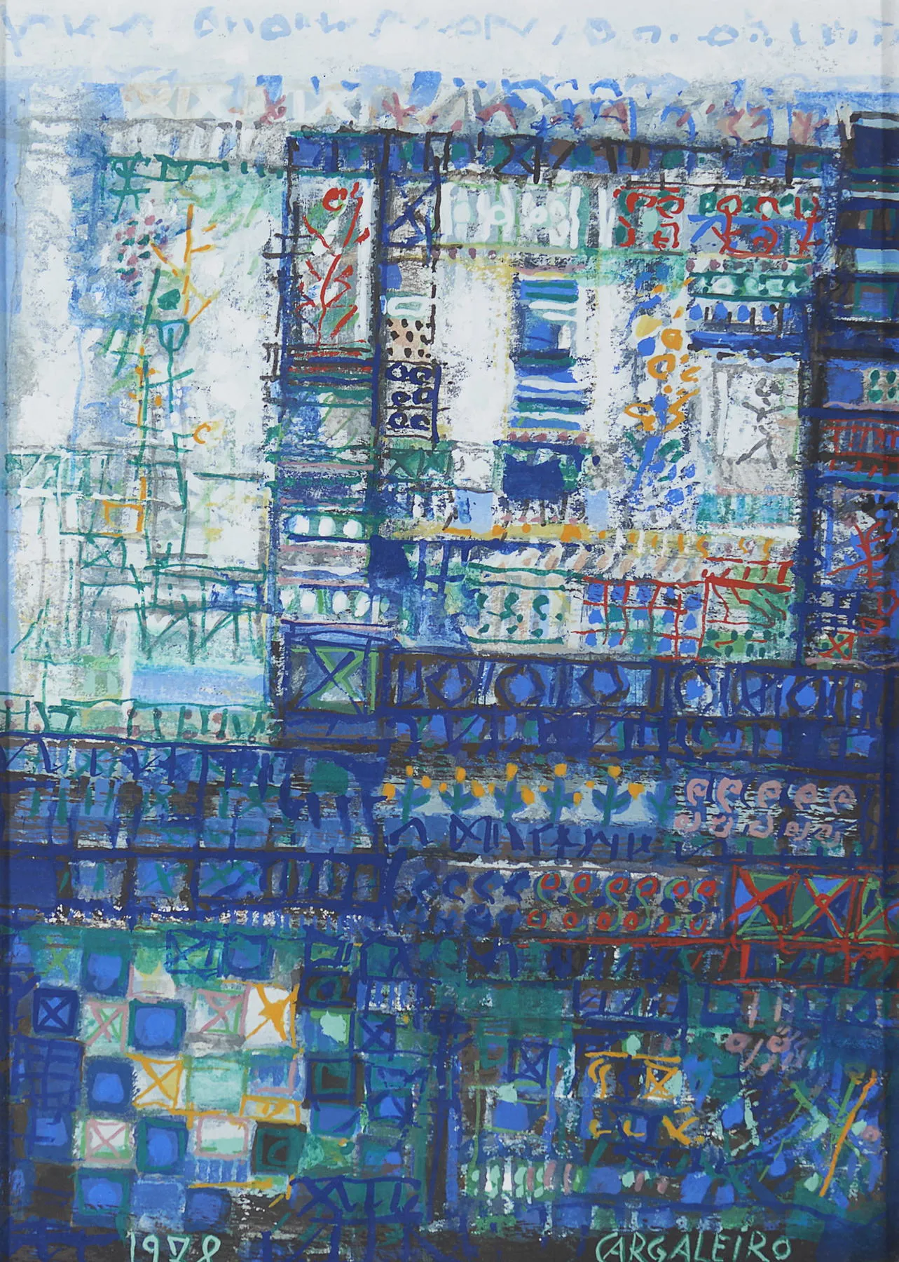Untitled (L28), Manuel Cargaleiro, 1978, Gouache on paper
