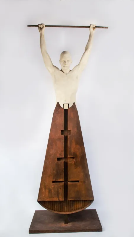 Victory, Jesús Curiá, 2024, Iron and stone