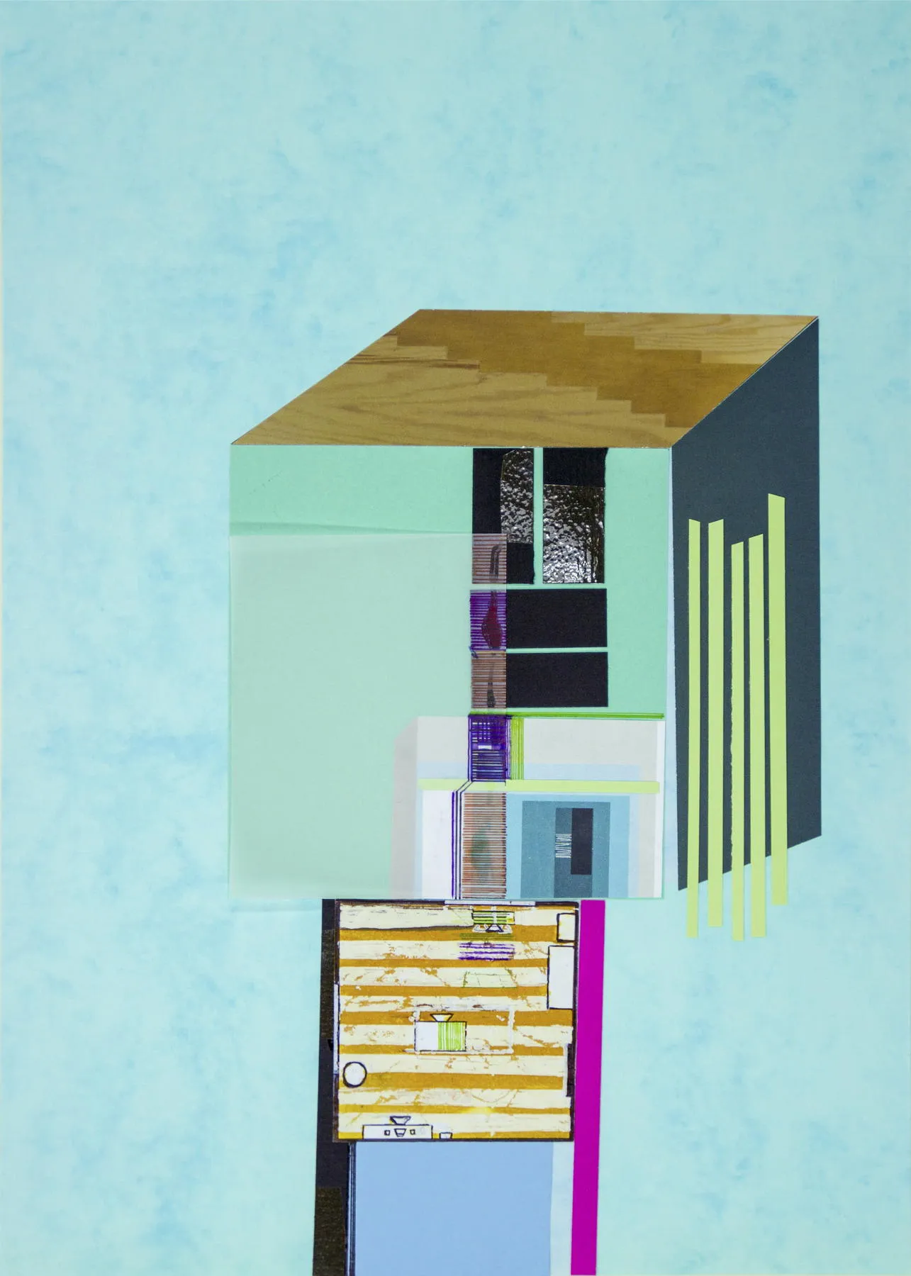 Heavy drawing #10, Ana Pais Oliveira, 2016, Mixed media on card