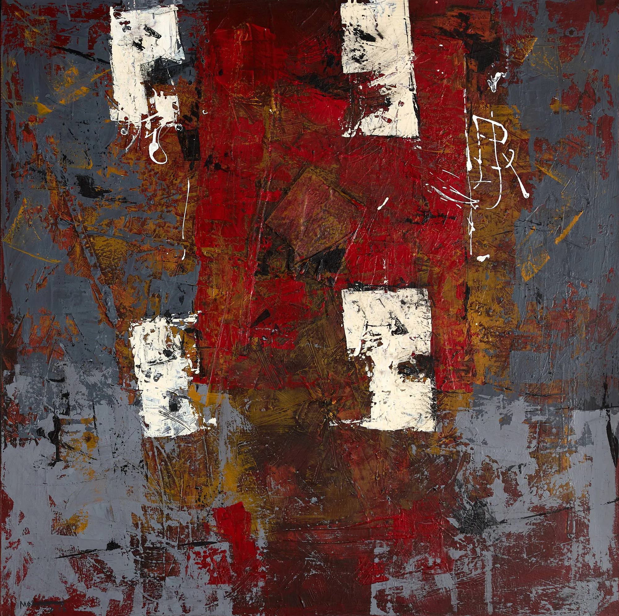 Untitled (292-15), Nuno Santiago, 2025, Mixed media on canvas