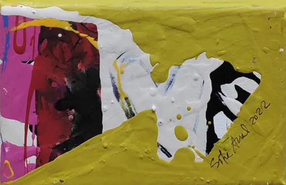 Coração, Sofia Areal, 2022, Acrylic on canvas