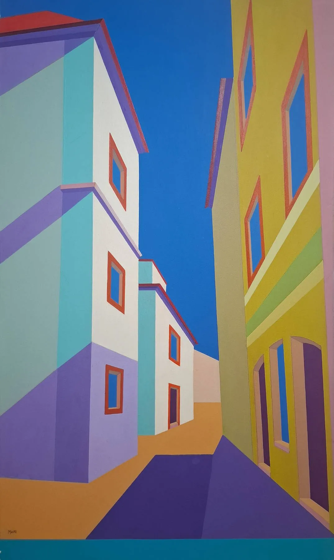 Bairro Alto I, MAN, 2019, Acrylic on canvas