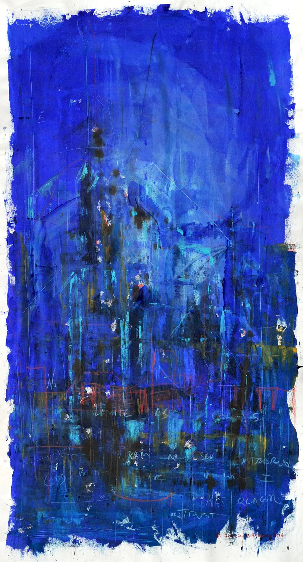 Forget Me Not #09, Patrícia de Herédia, 2016, Mixed media on canvas