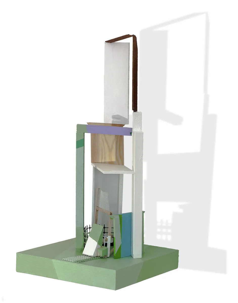 Maquete #16, Ana Pais Oliveira, 2016, Maquette on wood