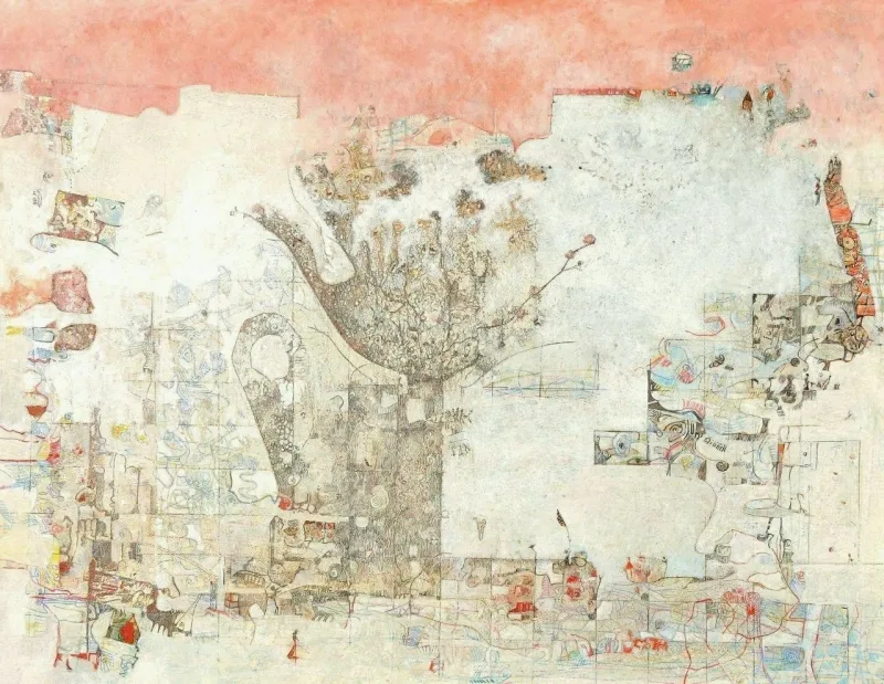 O Nascimento da Pintura, Tintim por Tintim, Ana Maria, 2012, Acrylic on canvas