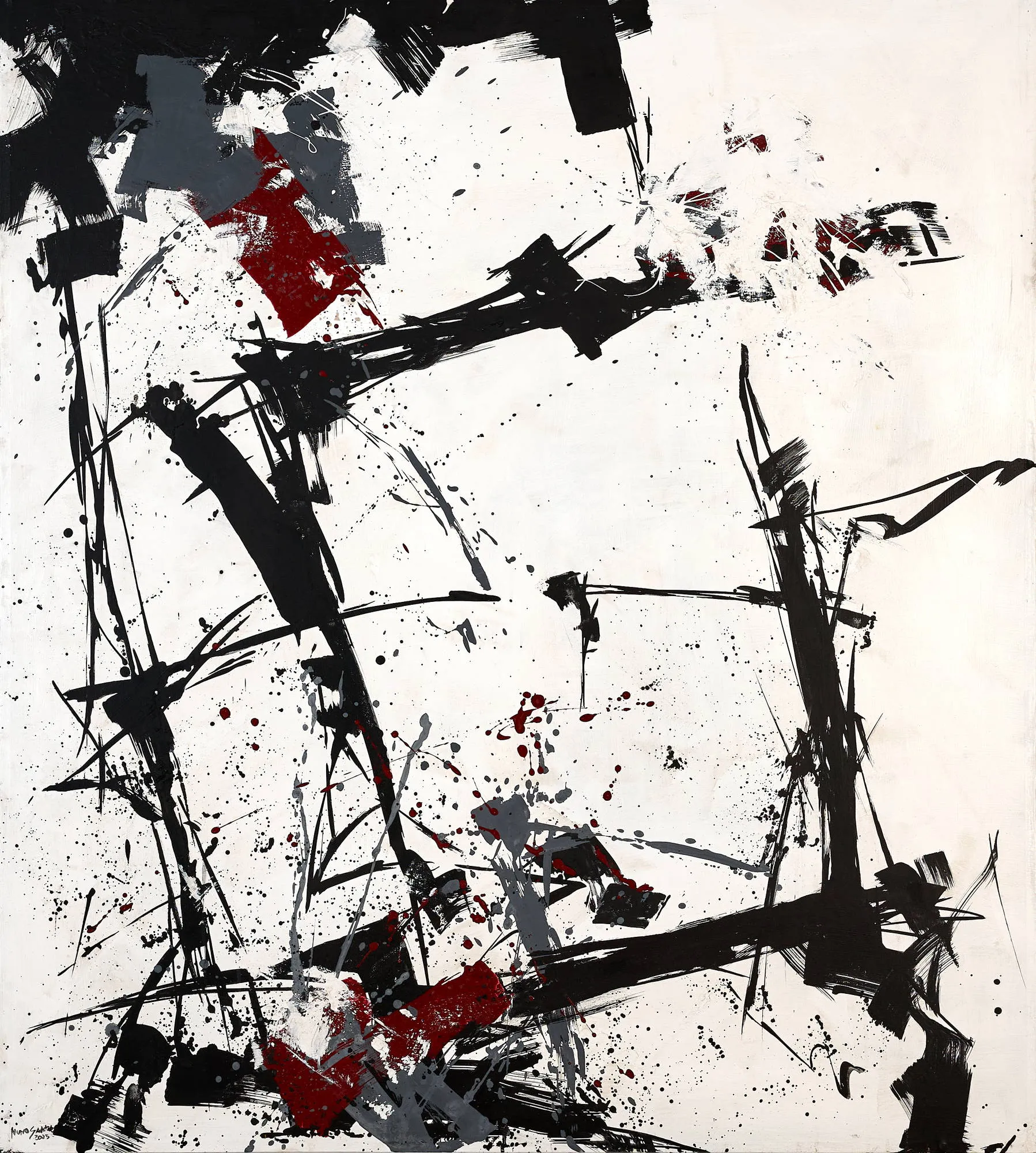 Untitled (292-22), Nuno Santiago, 2025, Mixed media on canvas