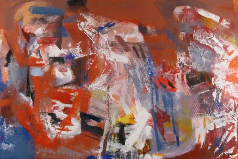 Dancehall kinetics, Deolinda Fonseca, 2008, Oil on canvas