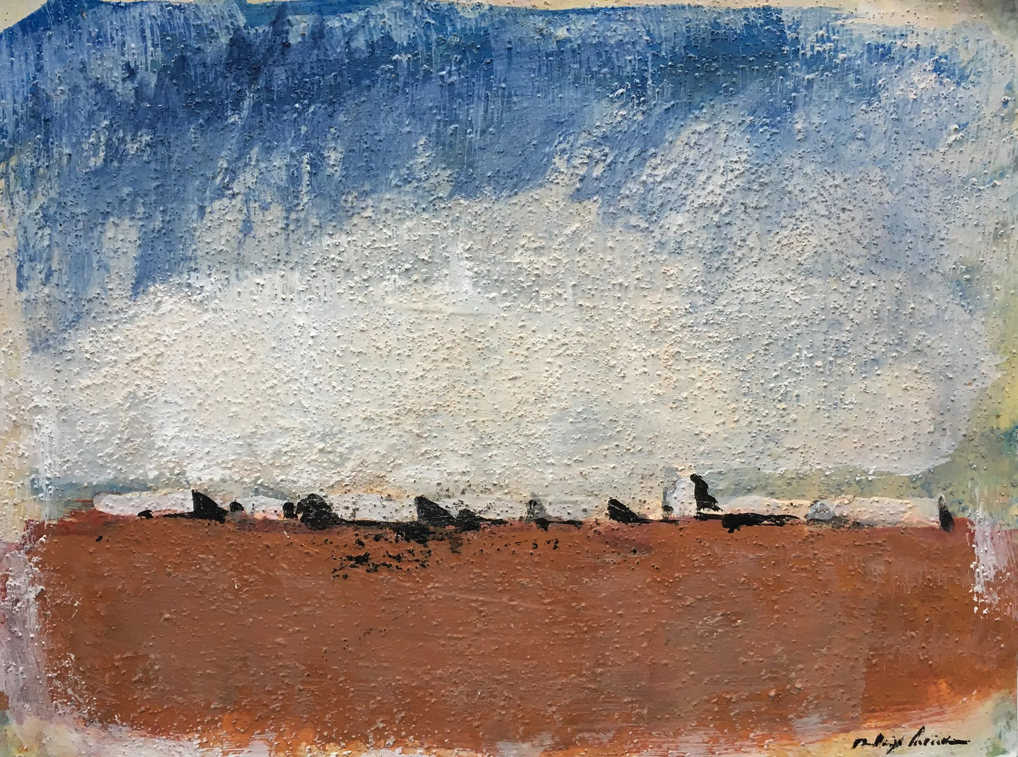 Site, Rodrigo Ferreira, 2017, Oil on paper