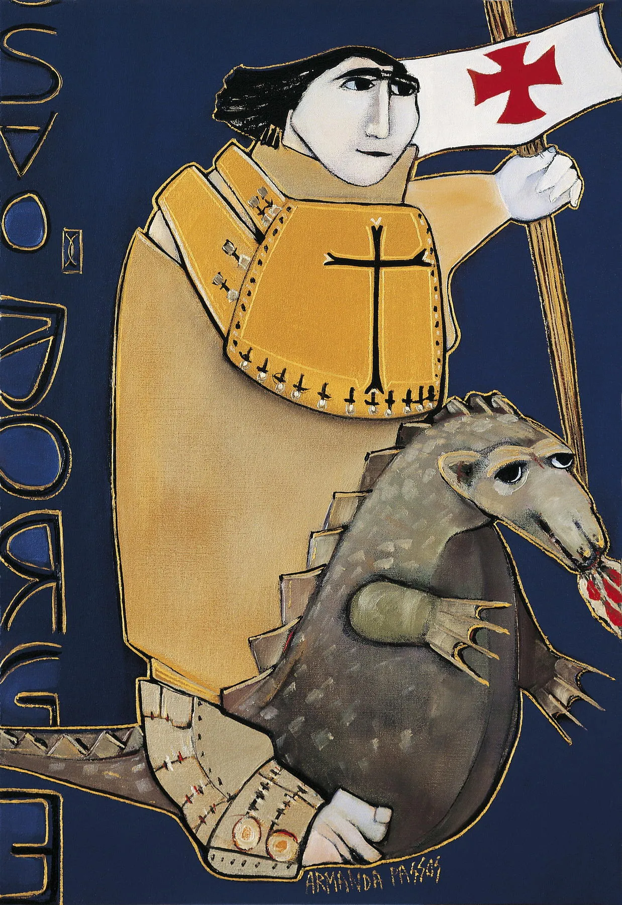 São Jorge, Armanda Passos, 2005, Oil on canvas
