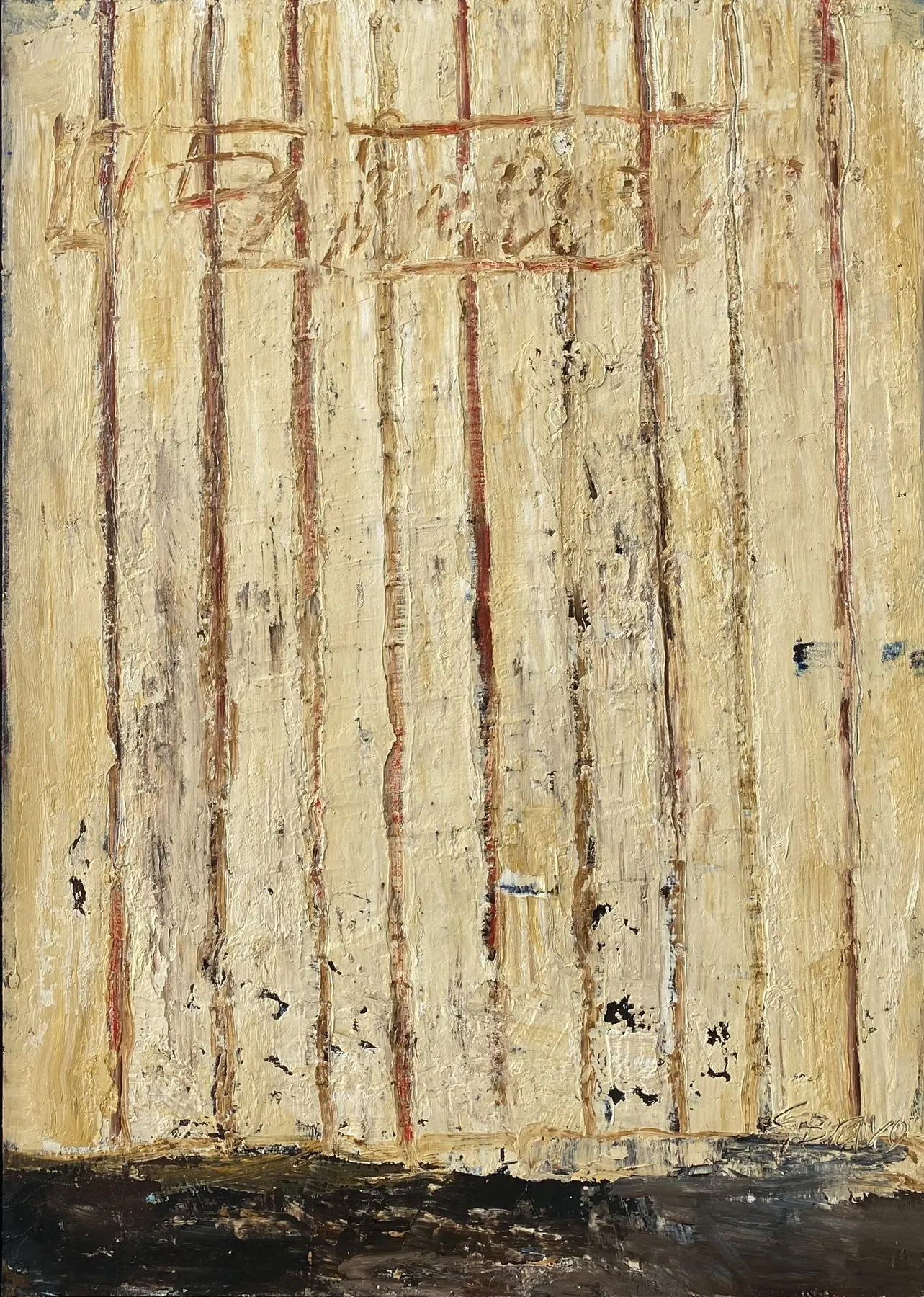 Untitled (249-06), González Bravo, 2022, Oil on cardboard