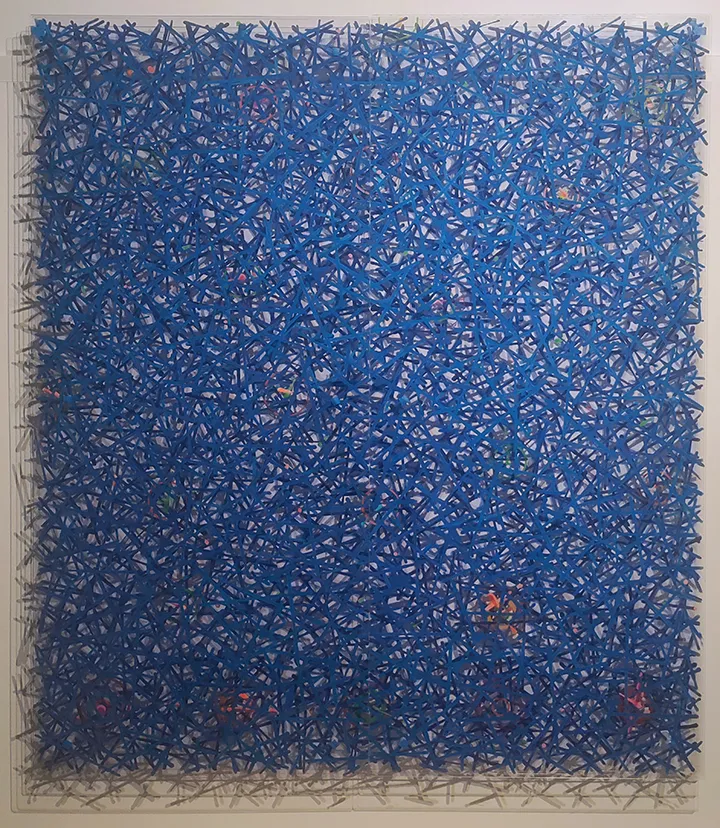 Blue Journey, Yury Darash, 2024, Painting on acrylic glass