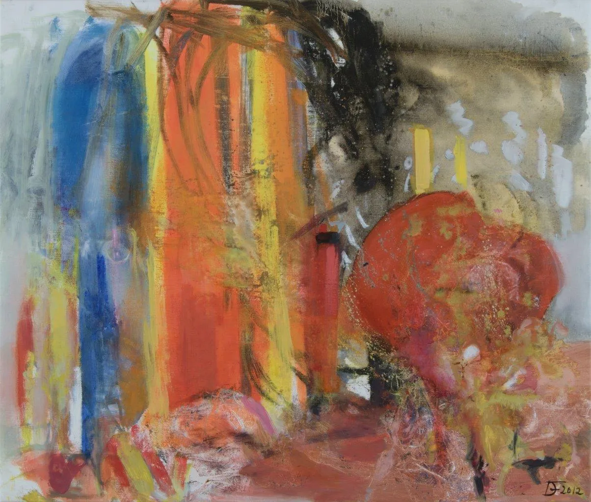 Lonely hunter, Deolinda Fonseca, 2012, Oil on canvas