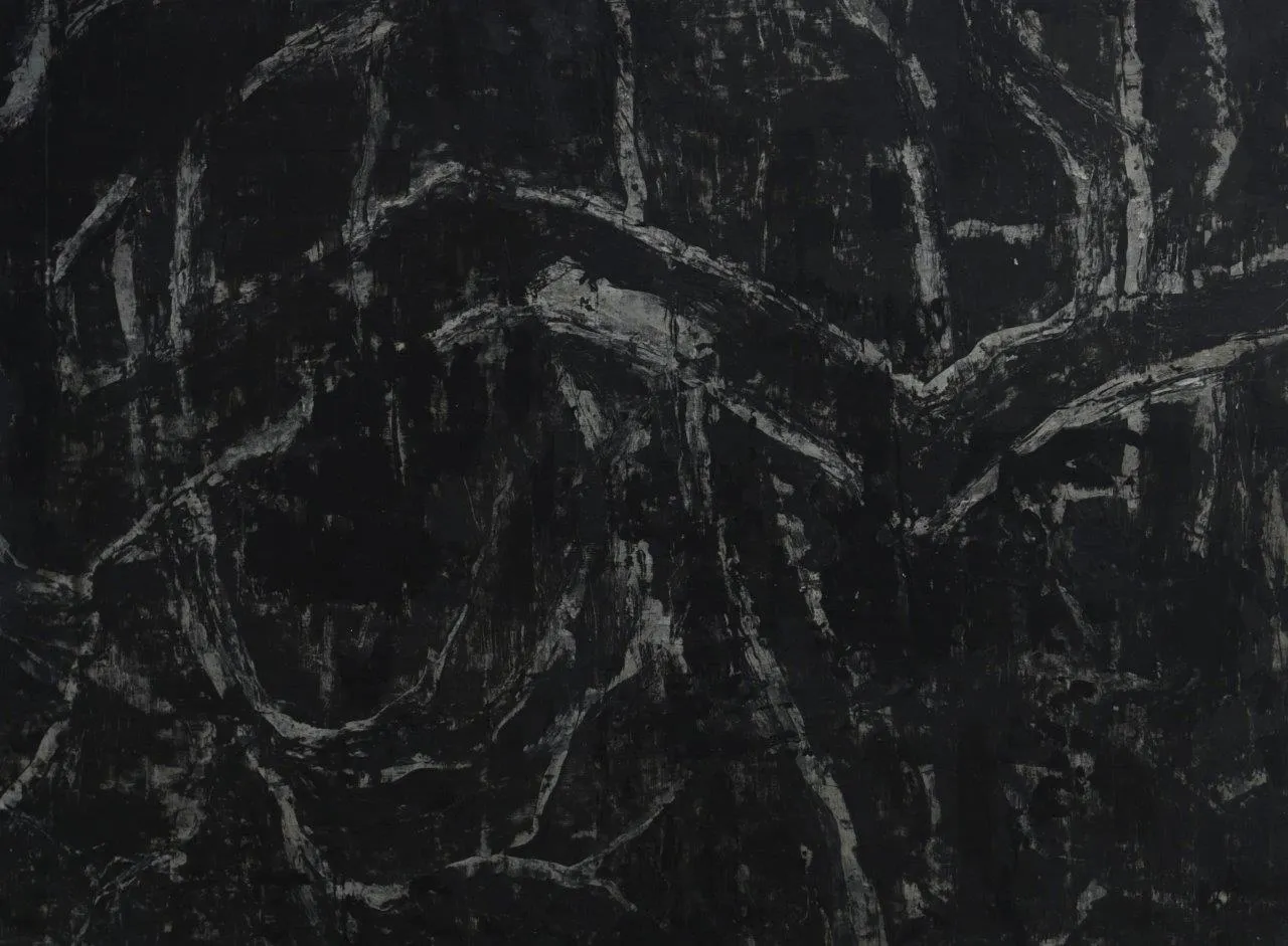 Glycine, Jean Pierre Porcher, 2014, Painting on paper on aluminium