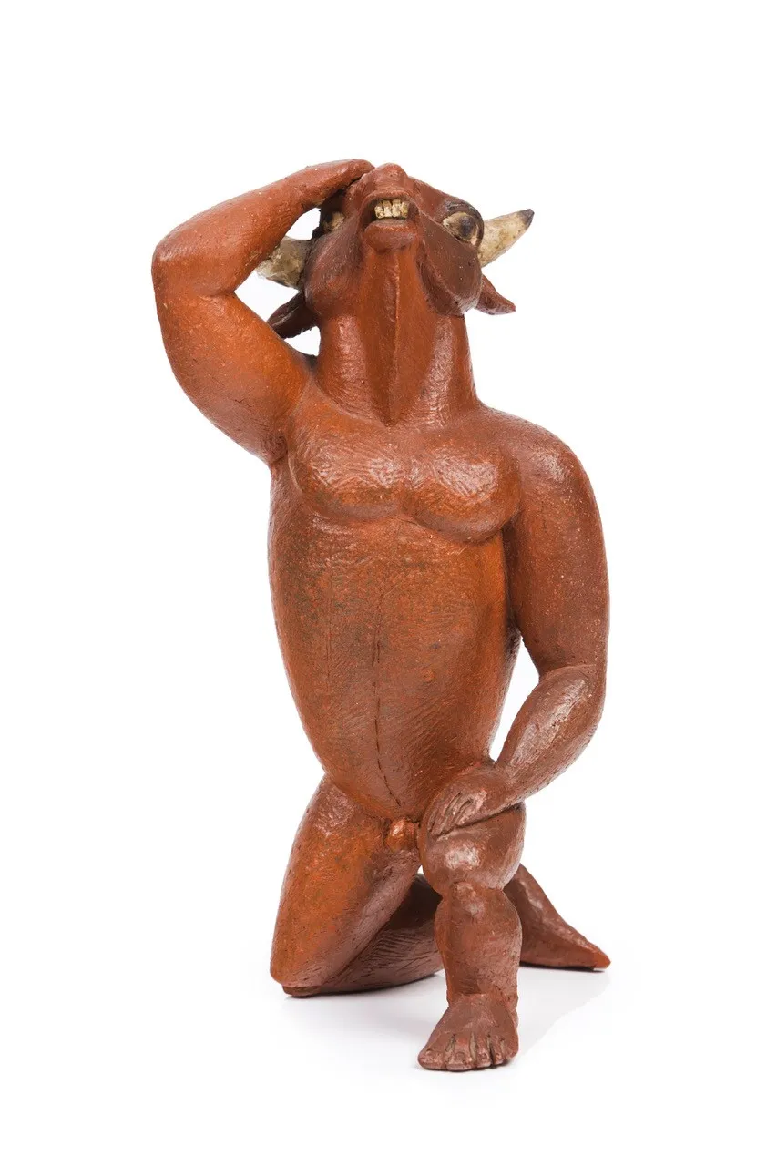 Minotauro, Jorge Vieira, Terracotta sculpture