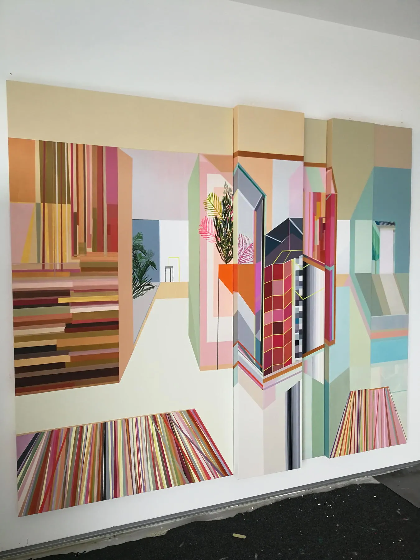 Stay inside, Ana Pais Oliveira, 2020, Acrylic on canvas
