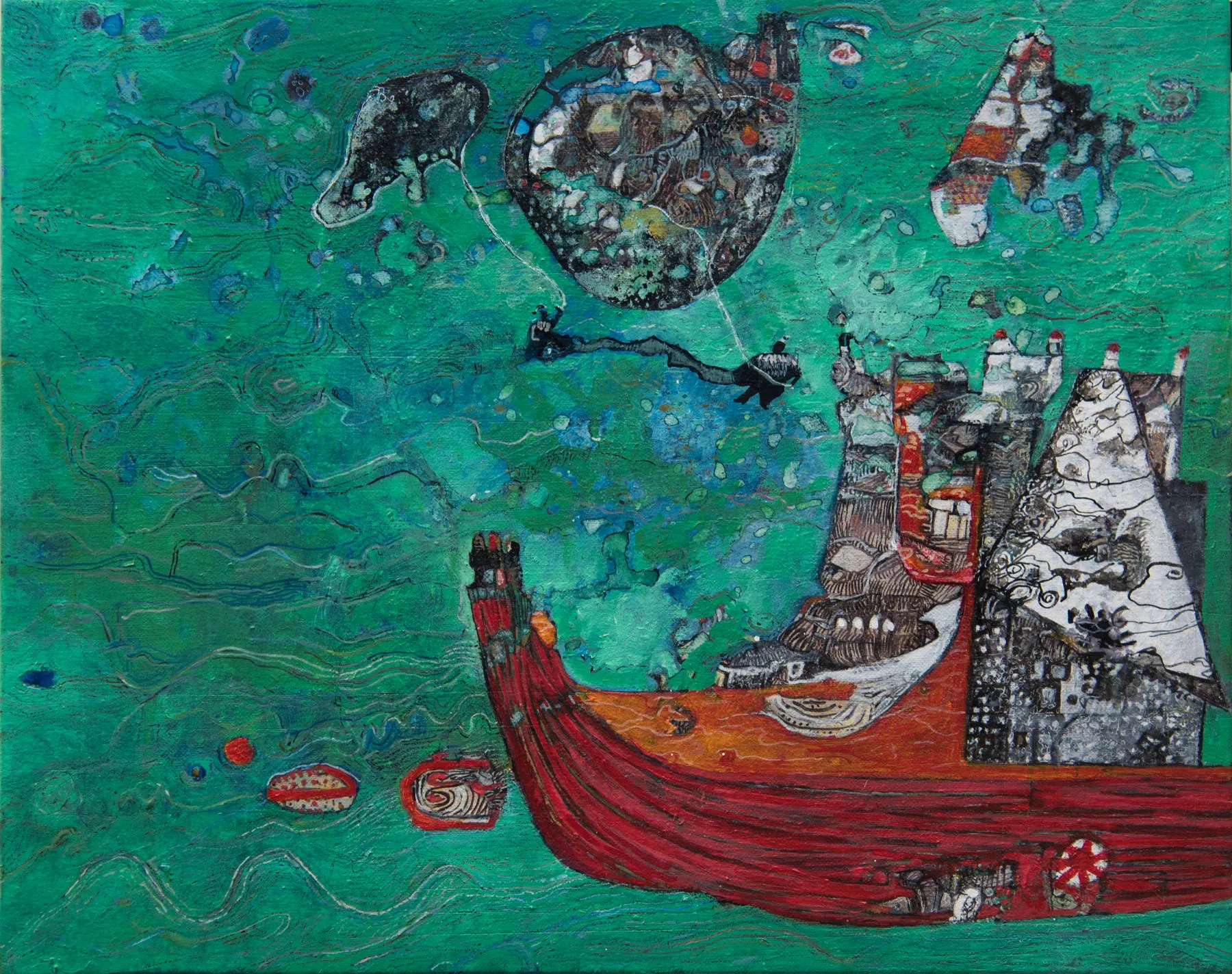 A Água dos Sonhos, Ana Maria, 2016, Oil on canvas