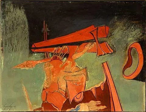 Untitled, Cruzeiro Seixas, 1960, Tempera on paper