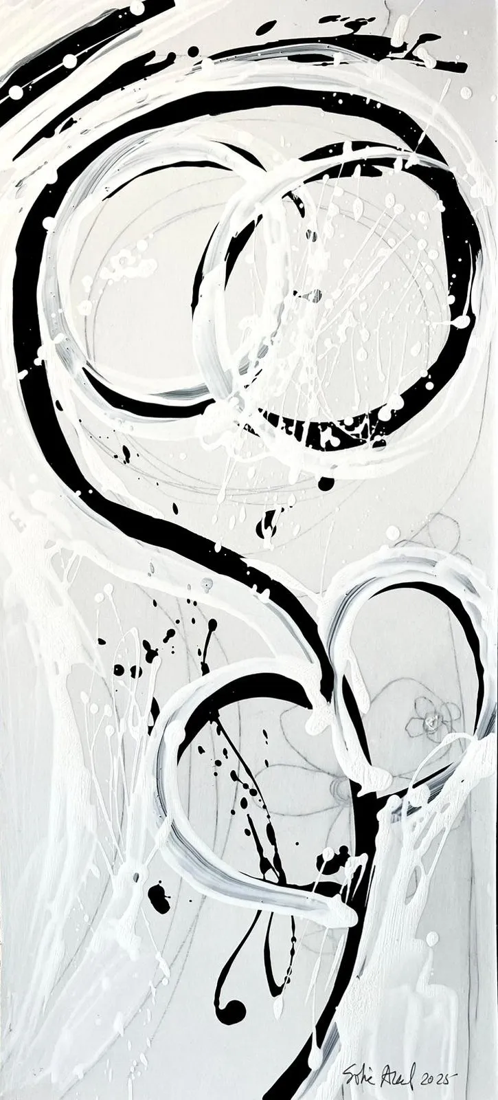Untitled, Sofia Areal, 2025, Painting on cardboard (white background)