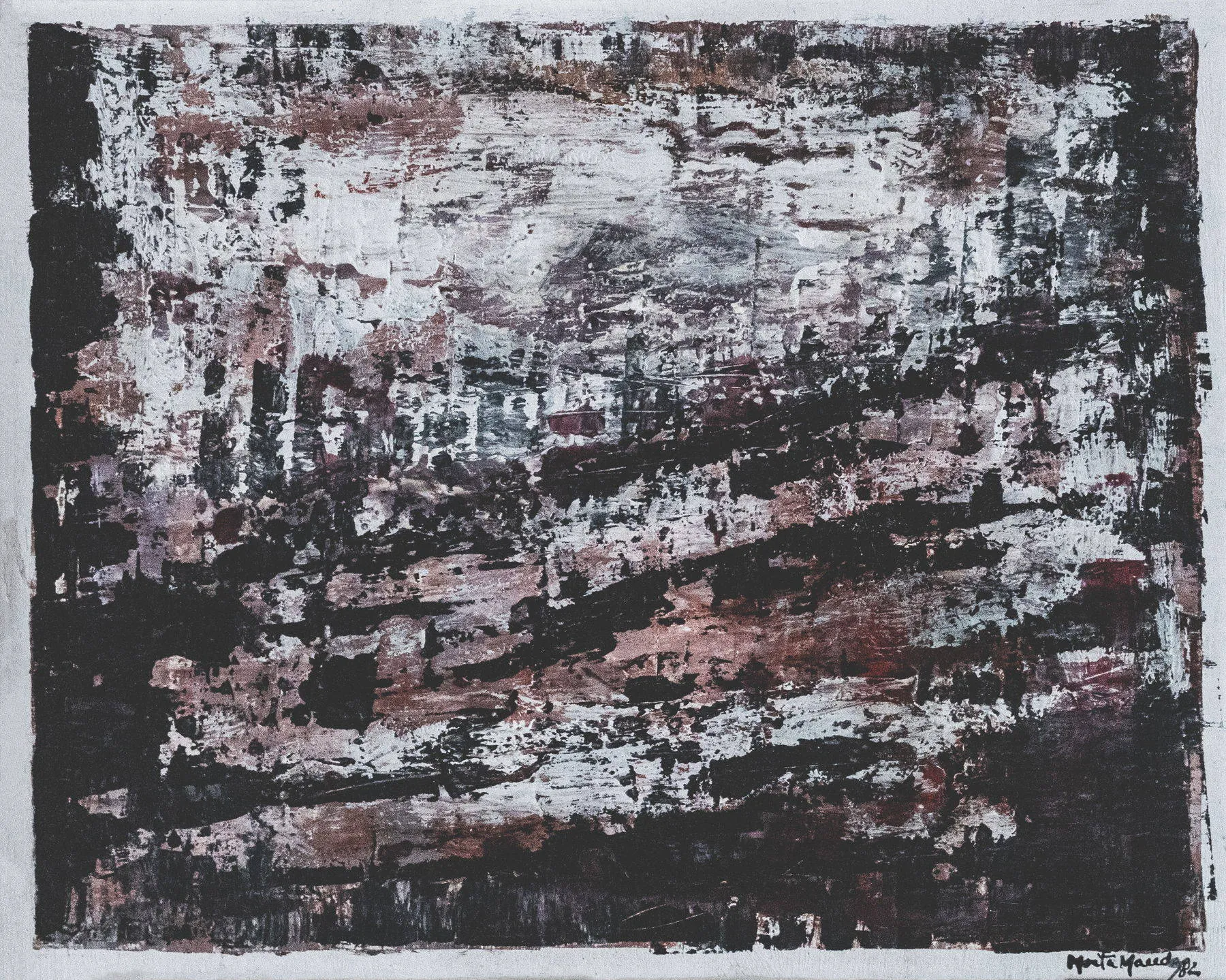 Cidade, Moita Macedo, 1982, Mixed media on platex