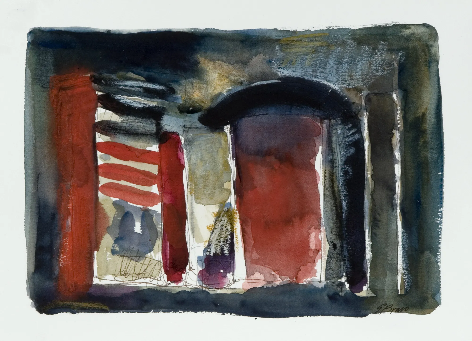 Untitled, González Bravo, 2008, Watercolour on paper